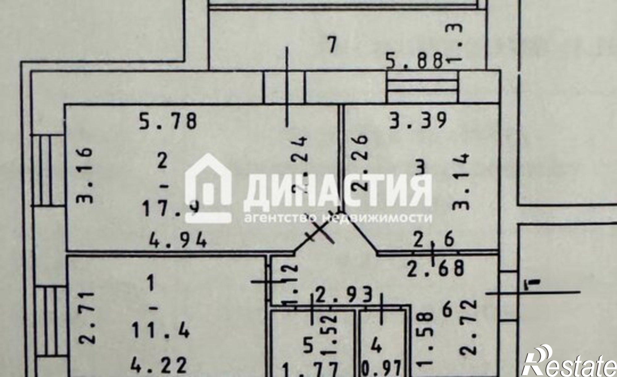 Купить квартиру за 5 300 000 рублей на пр-кт Строителей, 70