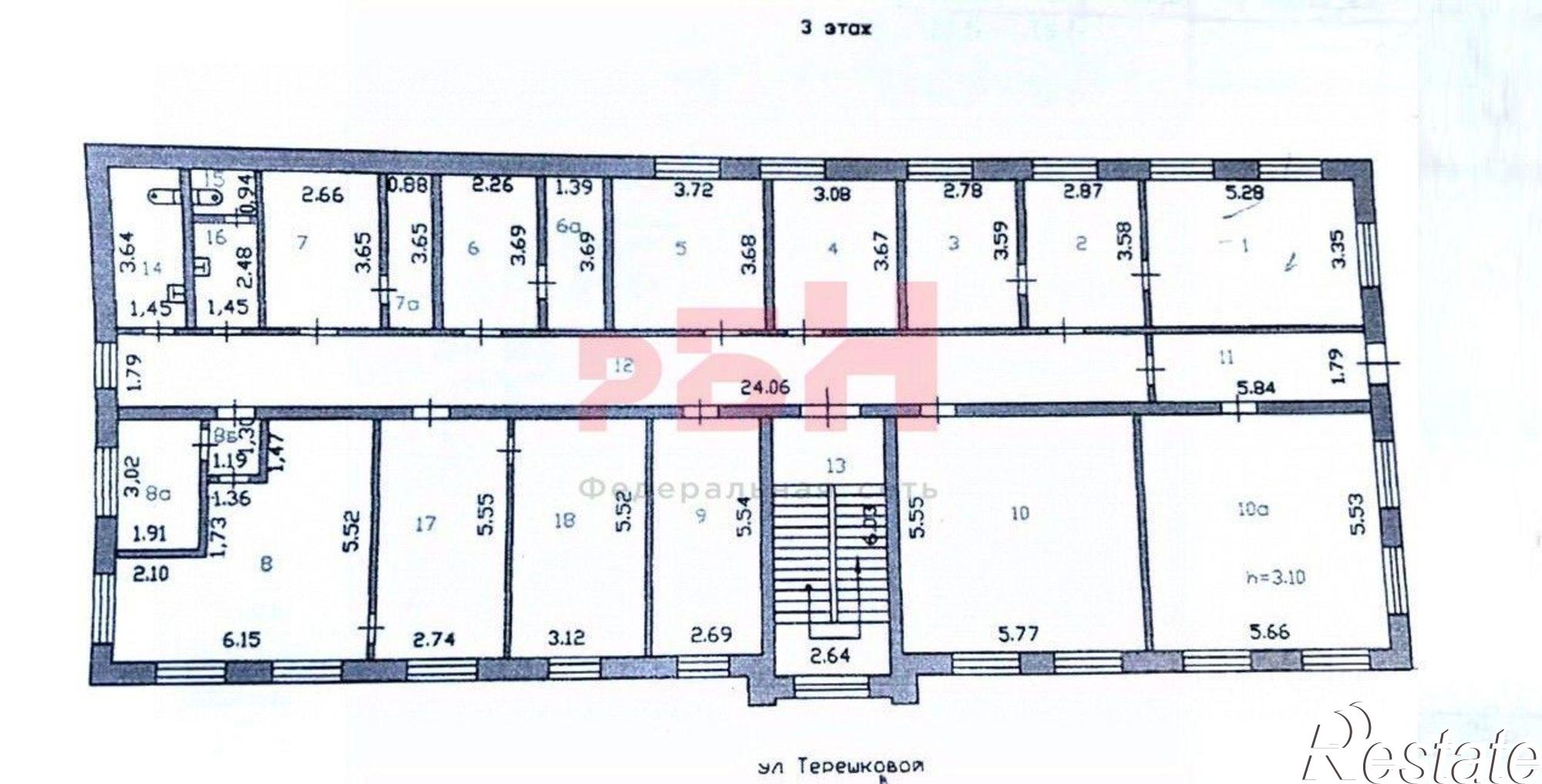 Купить офис, помещение под офис за 14 677 400 рублей на ул Терешковой, 16