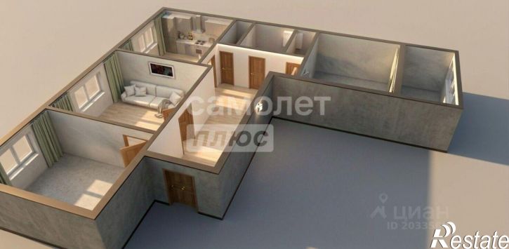 3-комн квартира ул Российская, 31,  д. 31