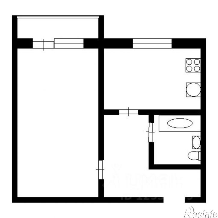 1-комн квартира ул Терновского, 162А,  д. 162А
