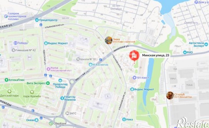 1-комн квартира ул Минская, 23,  д. 23