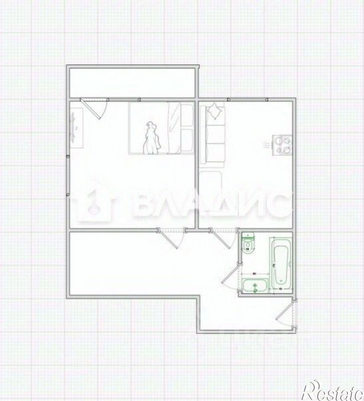 1-комн квартира ул Антонова, 5М,  д. 5М