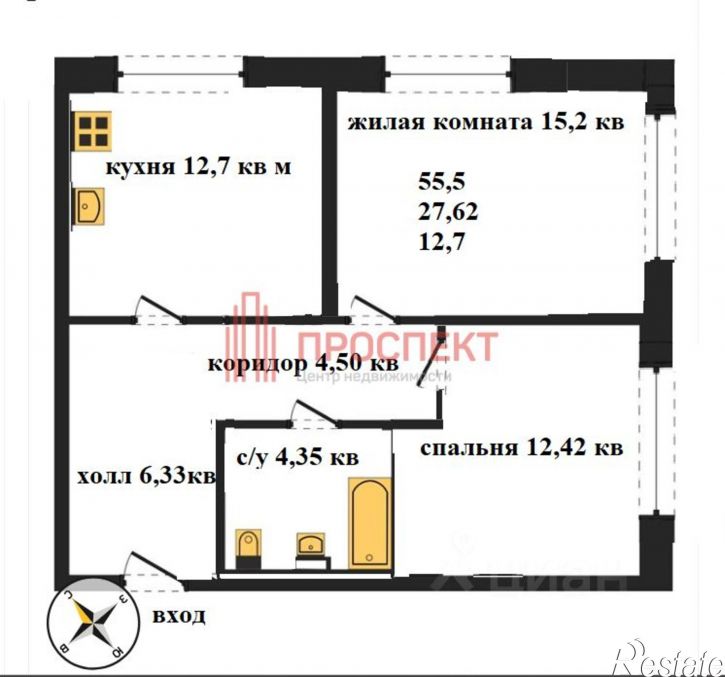 2-комн квартира ул 65-летия Победы, 28 1,  д. 28 1,  к. 1
