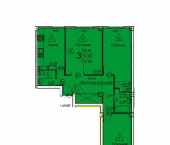 3-комн, 73 кв м, этаж 16/18 ул Генерала Глазунова, 11