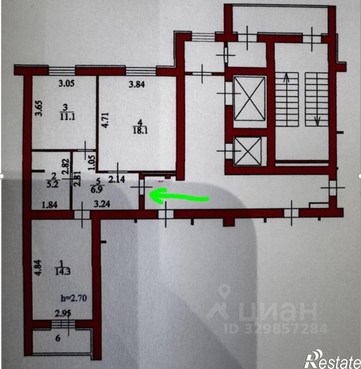 2-комн квартира ул Тернопольская, 18,  д. 18