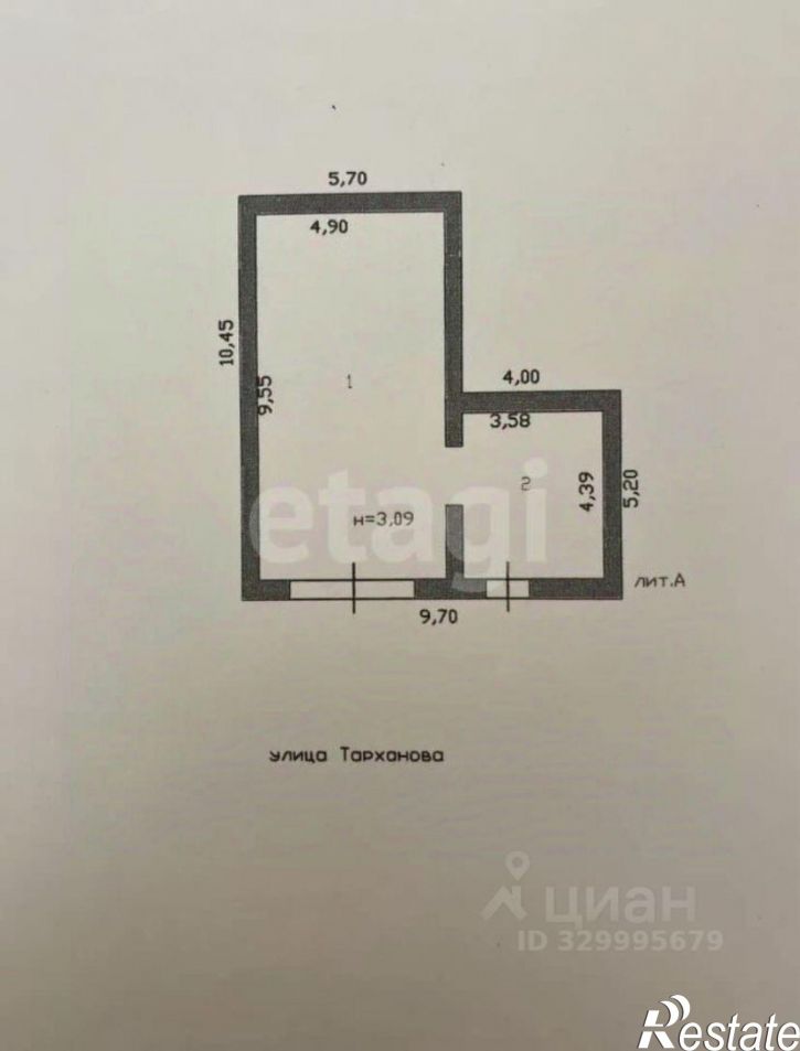 Склад ул Тарханова, 10,  д. 10