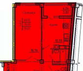 3-комн, 78 кв м, этаж 2/18 улица Генерала Глазунова, 6