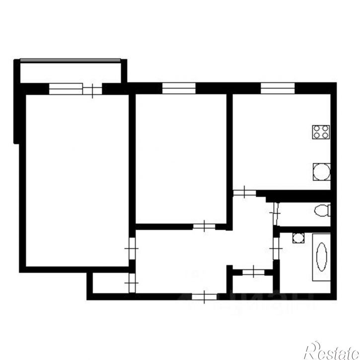2-комн квартира ул Ладожская, 37,  д. 37