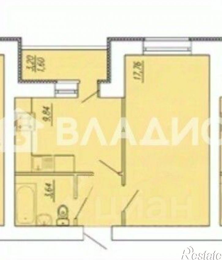 1-комн квартира ул Лозицкой, 6,  д. 6