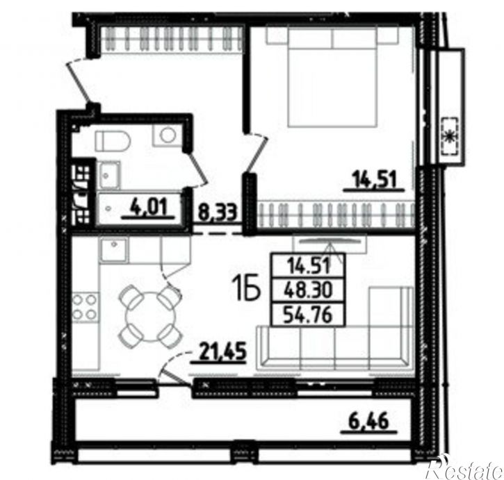 2-комн квартира ул Бутузова, 3 1,  д. 3 1,  к. 1