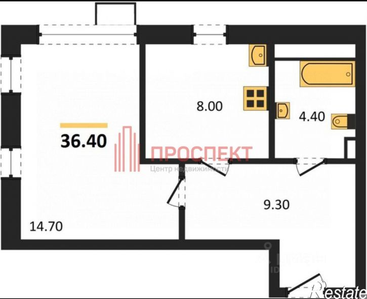 1-комн квартира ул Ульяновская, 15Б,  д. 15Б