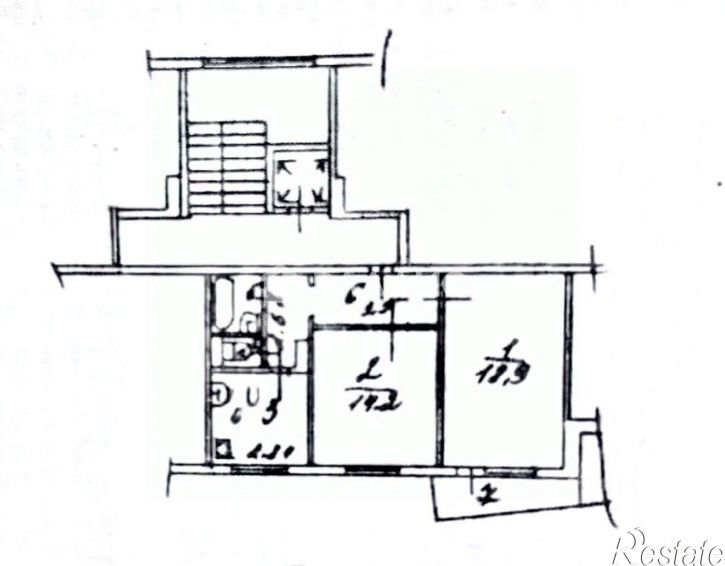 2-комн квартира ул Бородина, 6,  д. 6