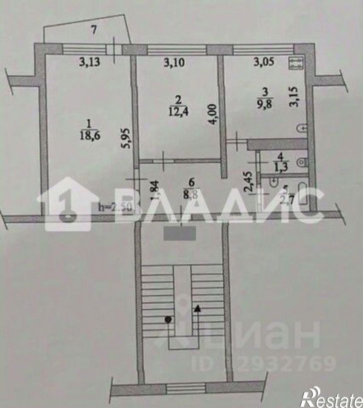 2-комн квартира пр-кт Строителей, 55,  д. 55