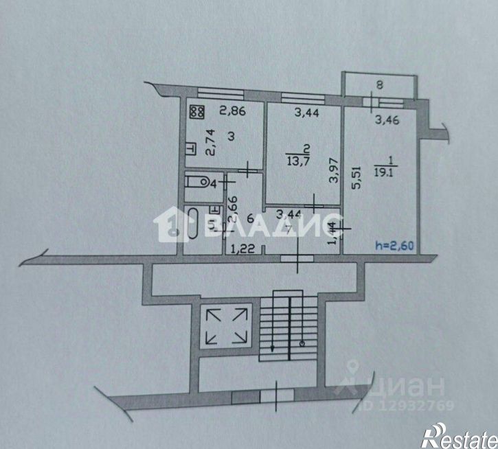 2-комн квартира пр-кт Строителей, 68А,  д. 68А