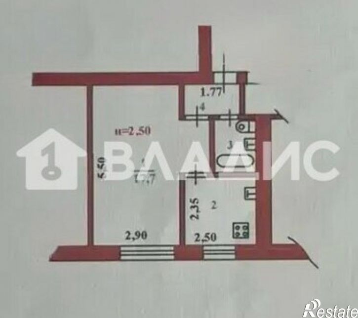 1-комн квартира ул Луначарского, 30,  д. 30