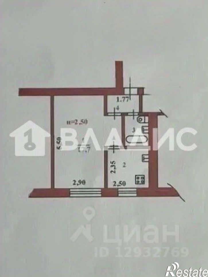 1-комн квартира ул Луначарского, 30,  д. 30