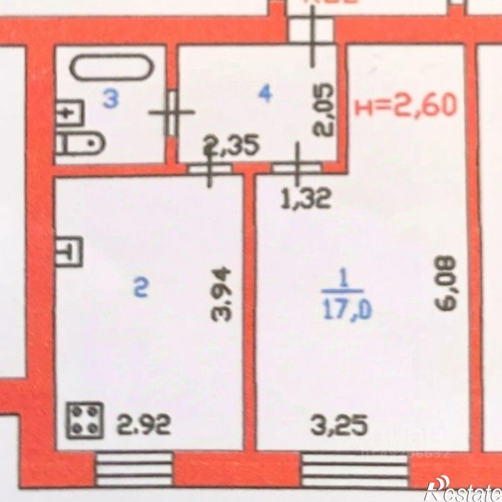 1-комн квартира ул Сосновая, 22,  д. 22