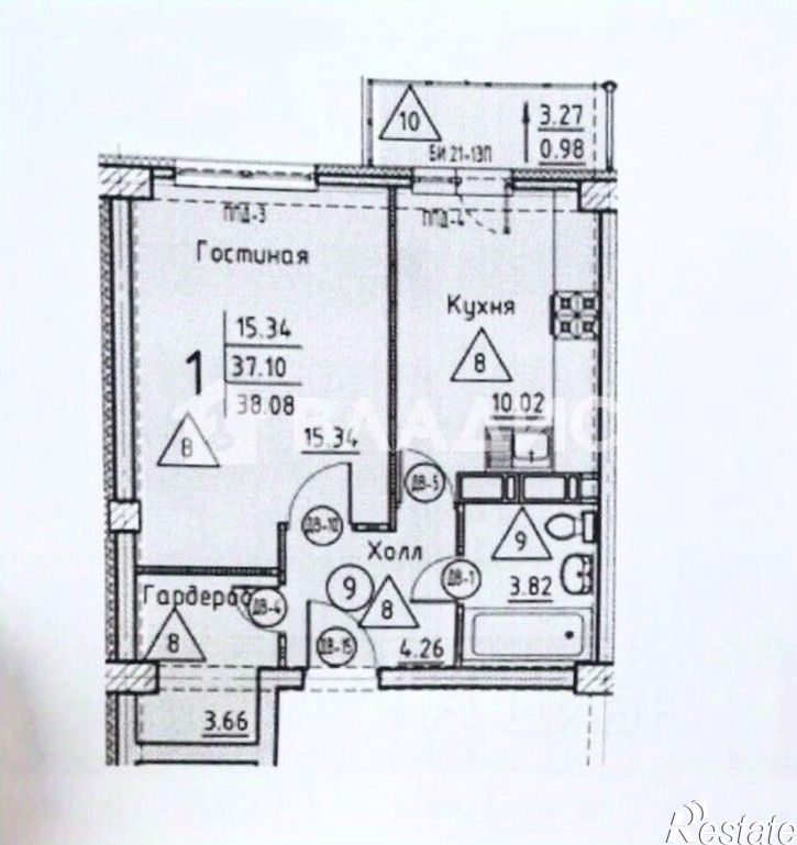 1-комн квартира ул Генерала Глазунова, 11,  д. 11