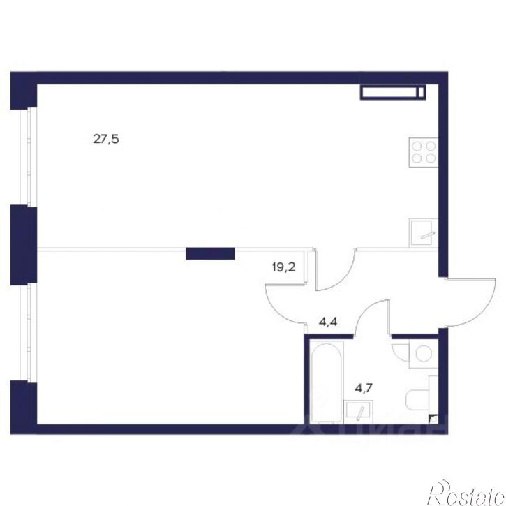 1-комн квартира в новом доме ул Богданова, 33Б,  д. 33Б