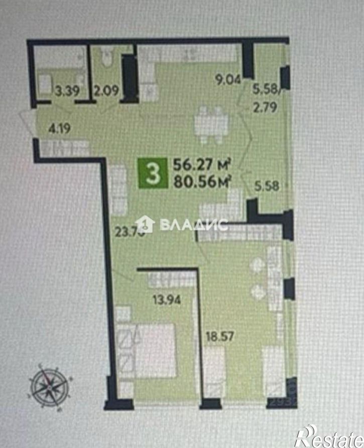 3-комн квартира ул Глазунова, 10,  д. 10