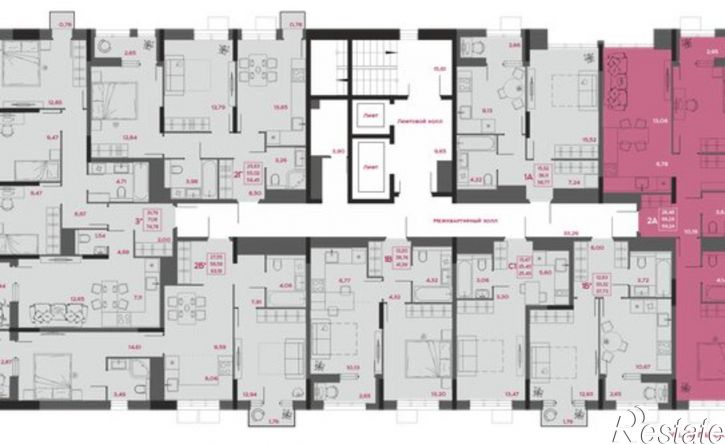 2-комн квартира в новом доме улица Пожарского, 7,  д. 7