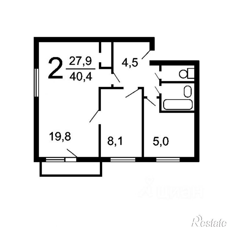 2-комн квартира ул Тепличная, 14,  д. 14