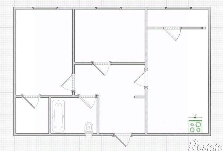 3-комн квартира улица Измайлова, 38,  д. 38