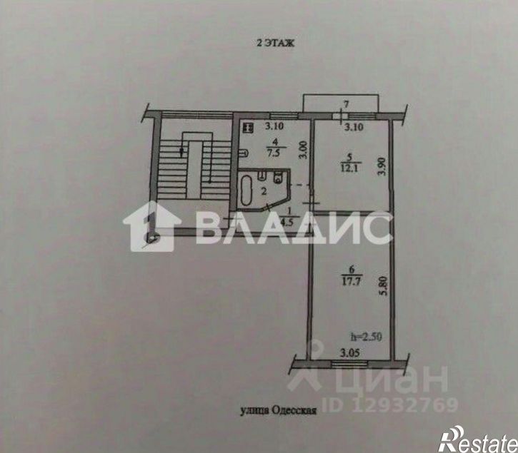 2-комн квартира ул Одесская, 4,  д. 4