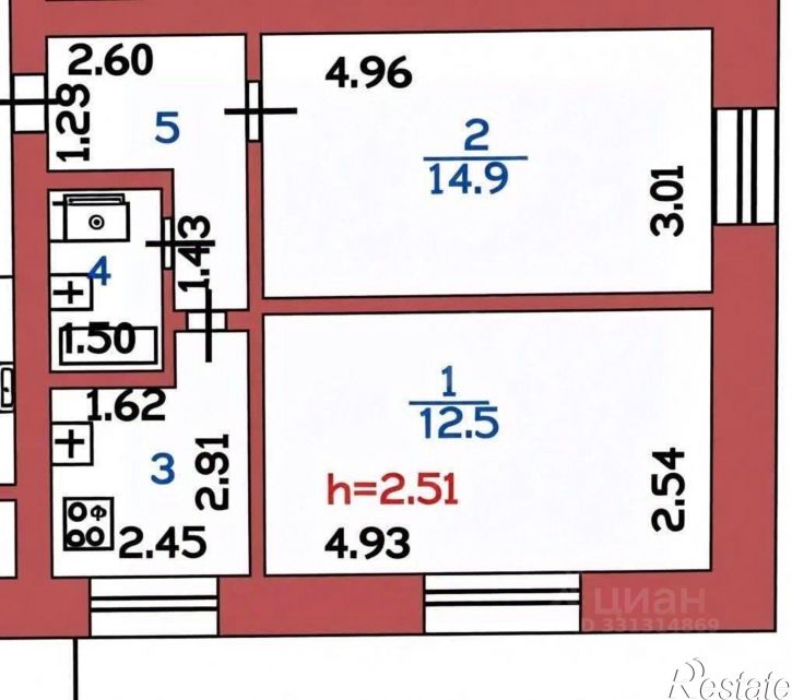 2-комн квартира Военный г-к, 164,  д. 164