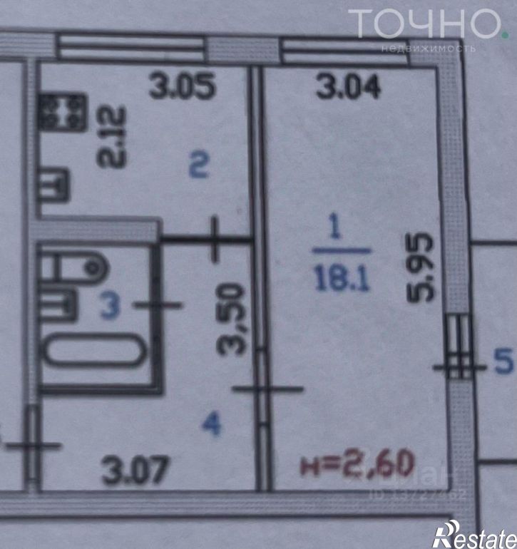 1-комн квартира пр-кт Строителей, 15,  д. 15