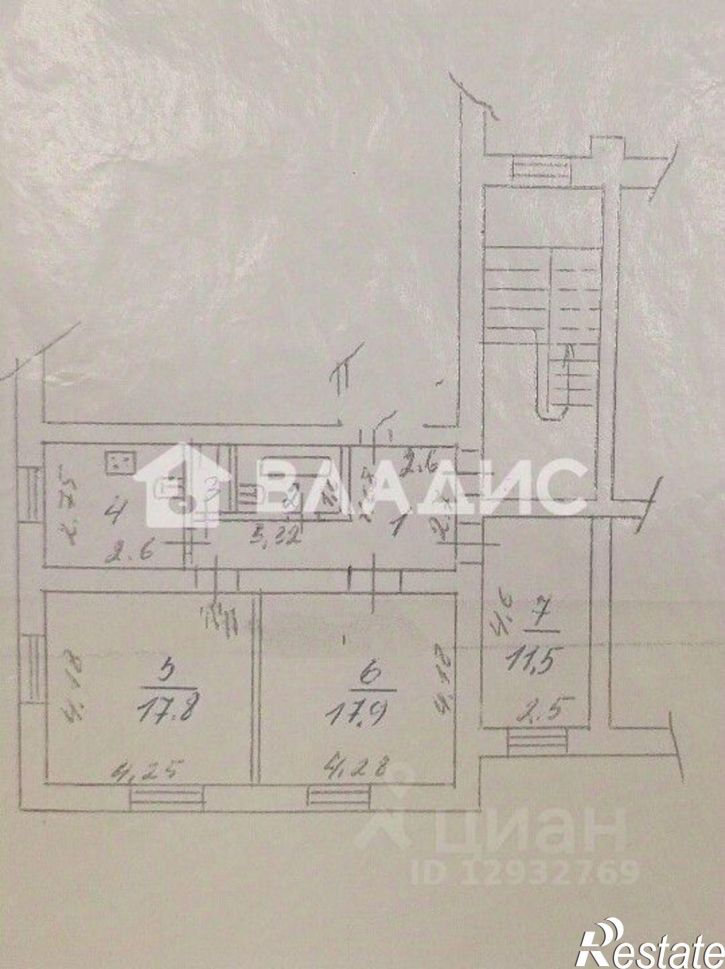 3-комн квартира ул Циолковского, 27,  д. 27
