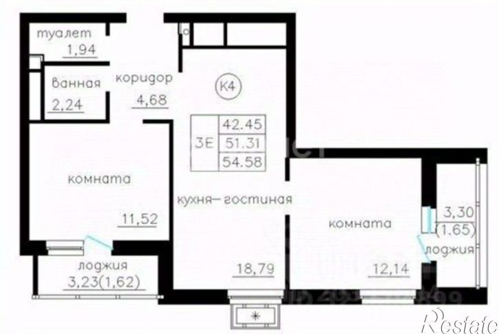3-комн квартира ул Щербакова, 89,  д. 89