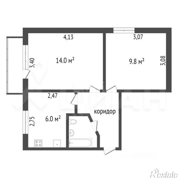 2-комн квартира ул Фабричная, 8,  д. 8