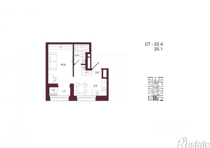 1-комн квартира в новом доме ул Суворова, 139,  д. 139