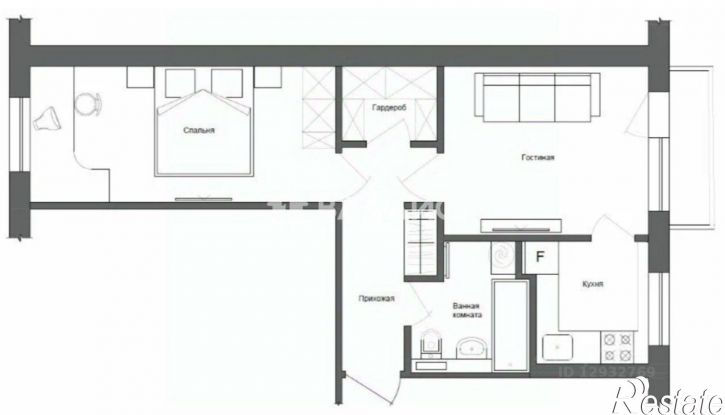 2-комн квартира пр-кт Строителей, 34,  д. 34
