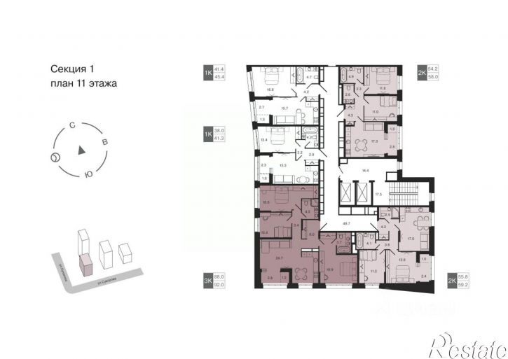 1-комн квартира в новом доме ул Суворова, 139,  д. 139