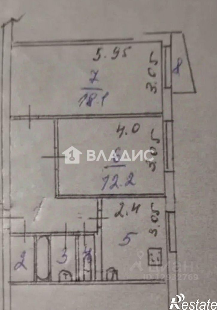 2-комн квартира ул Кижеватова, 17,  д. 17