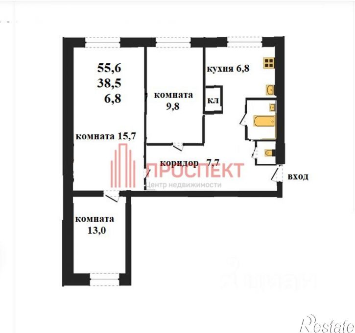 3-комн квартира ул Пушанина, 34,  д. 34