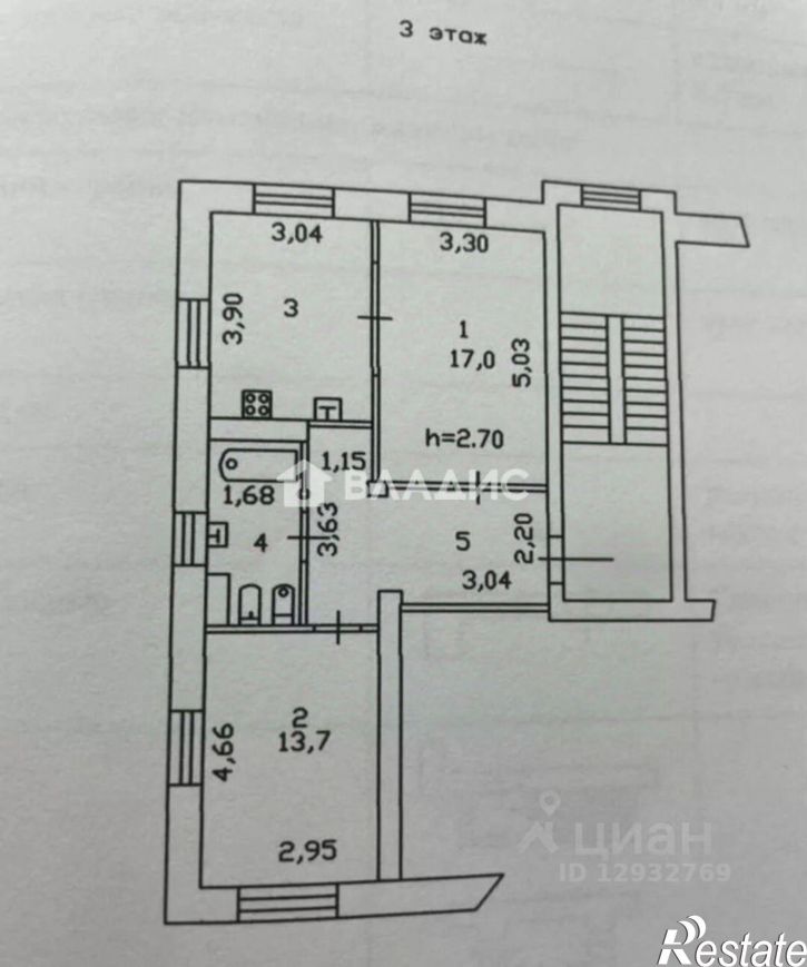 2-комн квартира ул Московская, 88,  д. 88