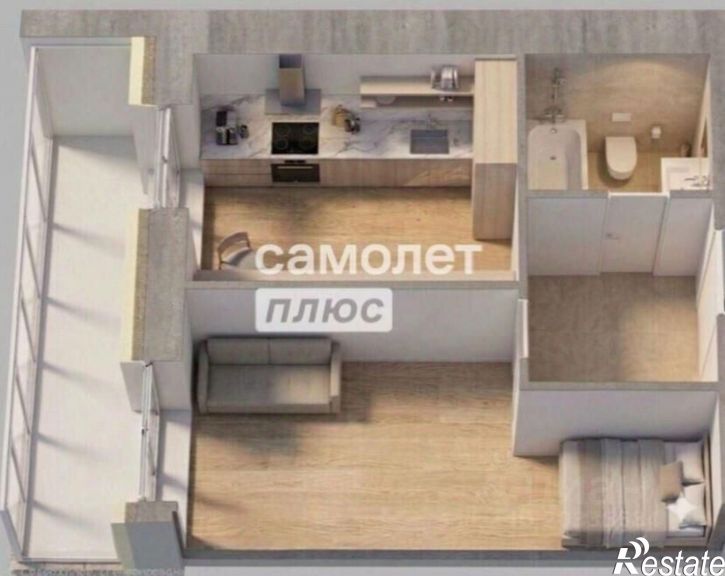 1-комн квартира ул Галетная, 11,  д. 11