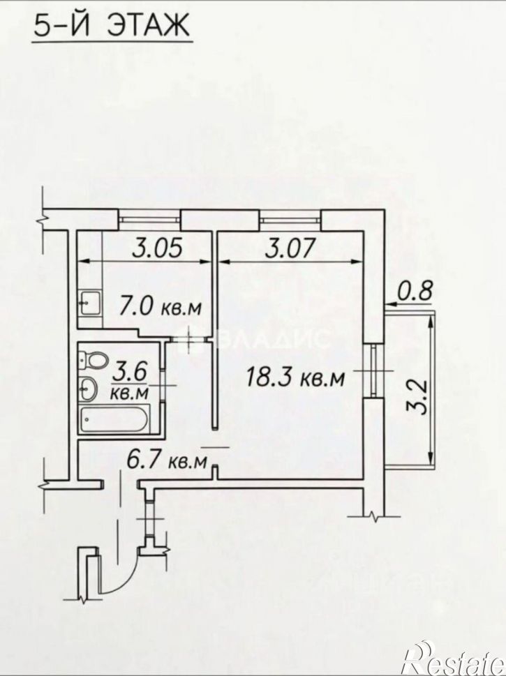 1-комн квартира ул Кижеватова, 35,  д. 35