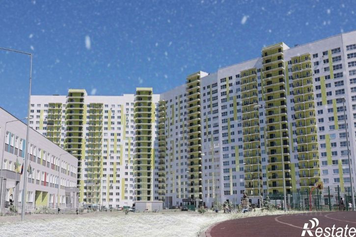 3-комн квартира в новом доме улица Генерала Глазунова, 11
