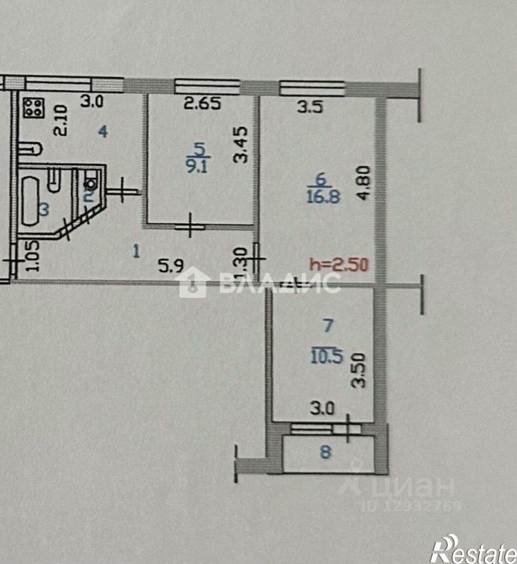 3-комн квартира пр-кт Победы, 33,  д. 33
