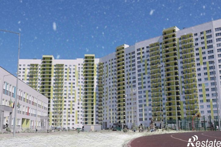3-комн квартира в новом доме улица Генерала Глазунова, 6