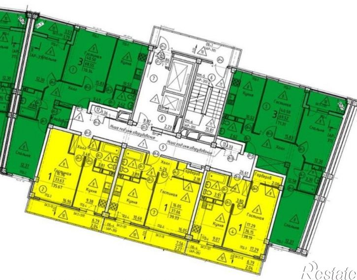 3-комн квартира в новом доме улица Генерала Глазунова, 11