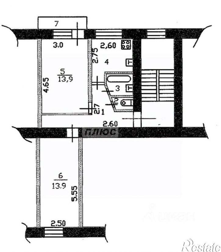 2-комн квартира ул Герцена, 1,  д. 1
