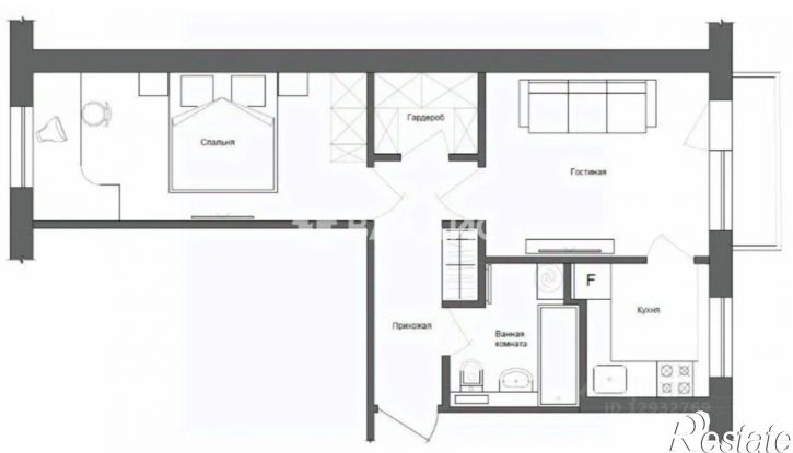 2-комн квартира ул Толстого, 6,  д. 6