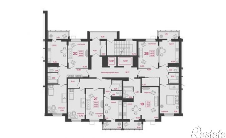 2-комн квартира ул Богданова, 34,  д. 34