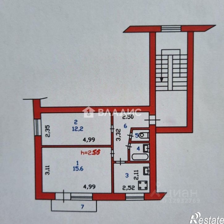 2-комн квартира Пенза, улица Ворошилова, 12А