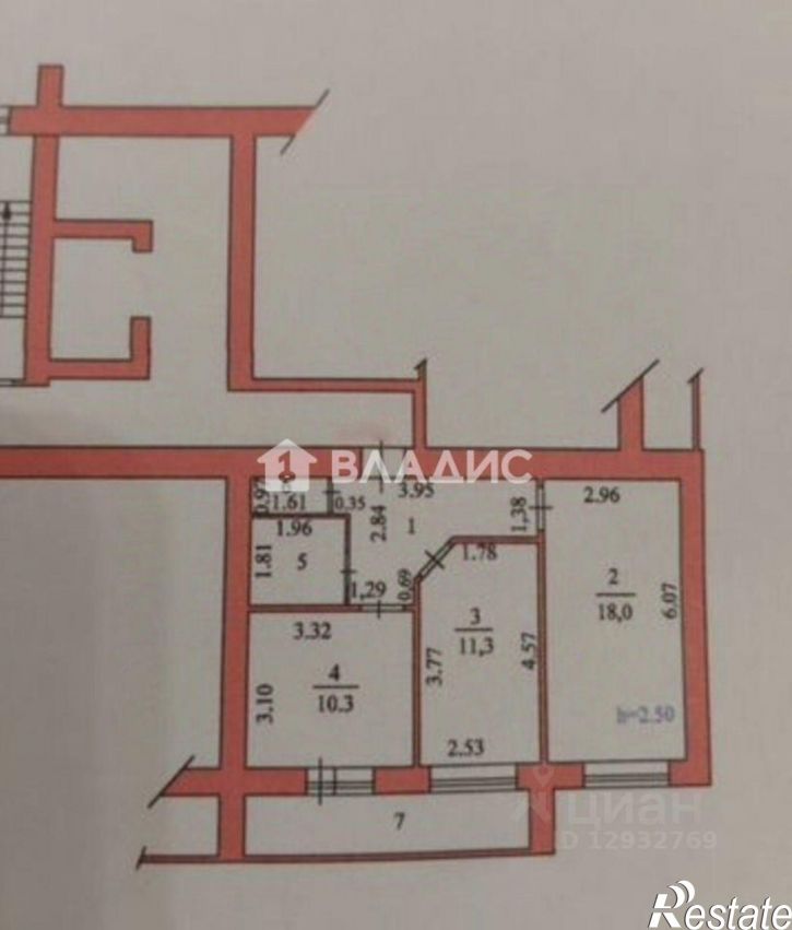2-комн квартира ул Краснова, 40,  д. 40
